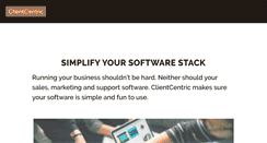 Desktop Screenshot of clientcentric.com